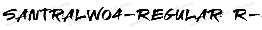 SantralW04-Regular R字体转换